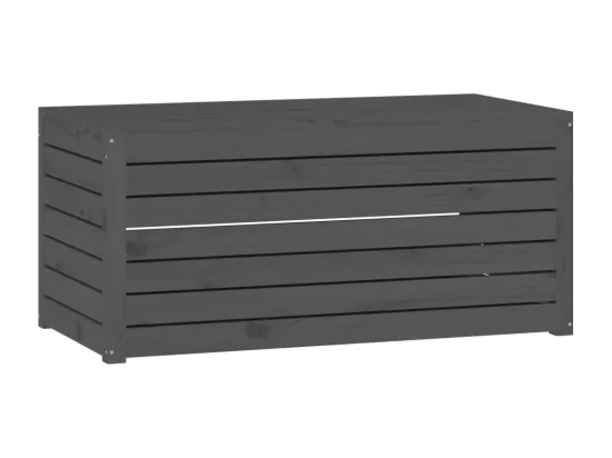 Ensemble de boîtes de jardin 4 pcs gris bois de pin massif