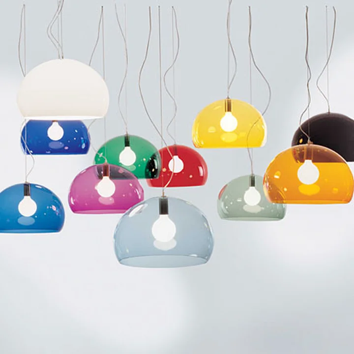 Kartell - FL/Y Pendelleuchte, orange