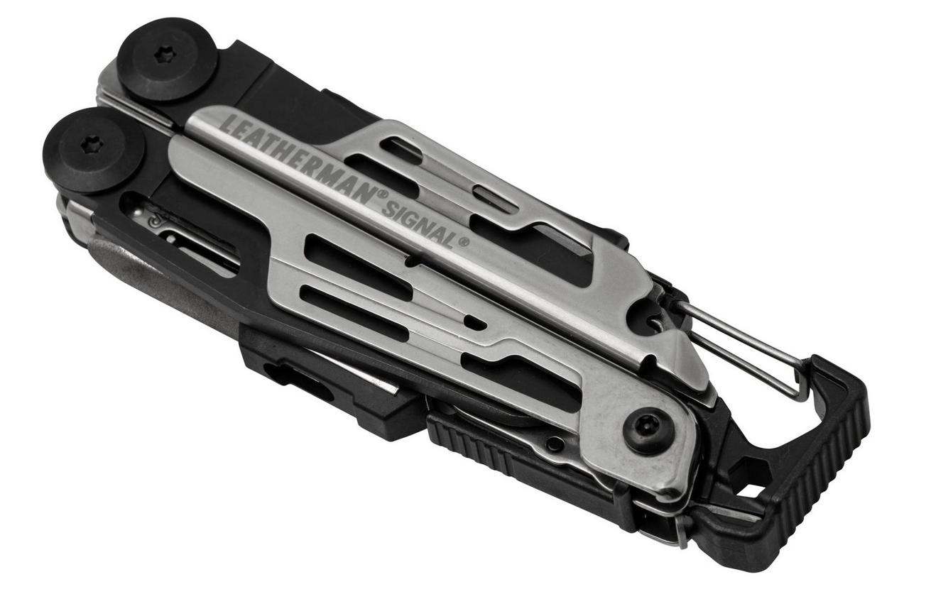 Leatherman Signal Black & Silver survival multitool, nylon foedraal, Limited Edition