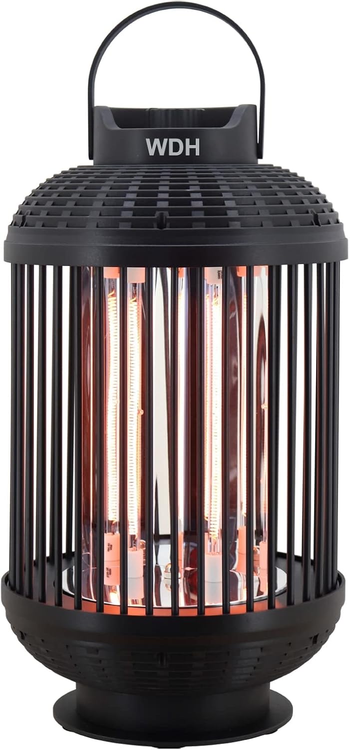 Aktobis Heizlaterne Standheizstrahler WDH-12HL - mit zwei Heizstufen (600/1.200 Watt) und eine 180° Rotationsfunktion ausgestattet
