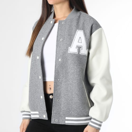 Veste Teddy Silja Life Gris Chiné Beige