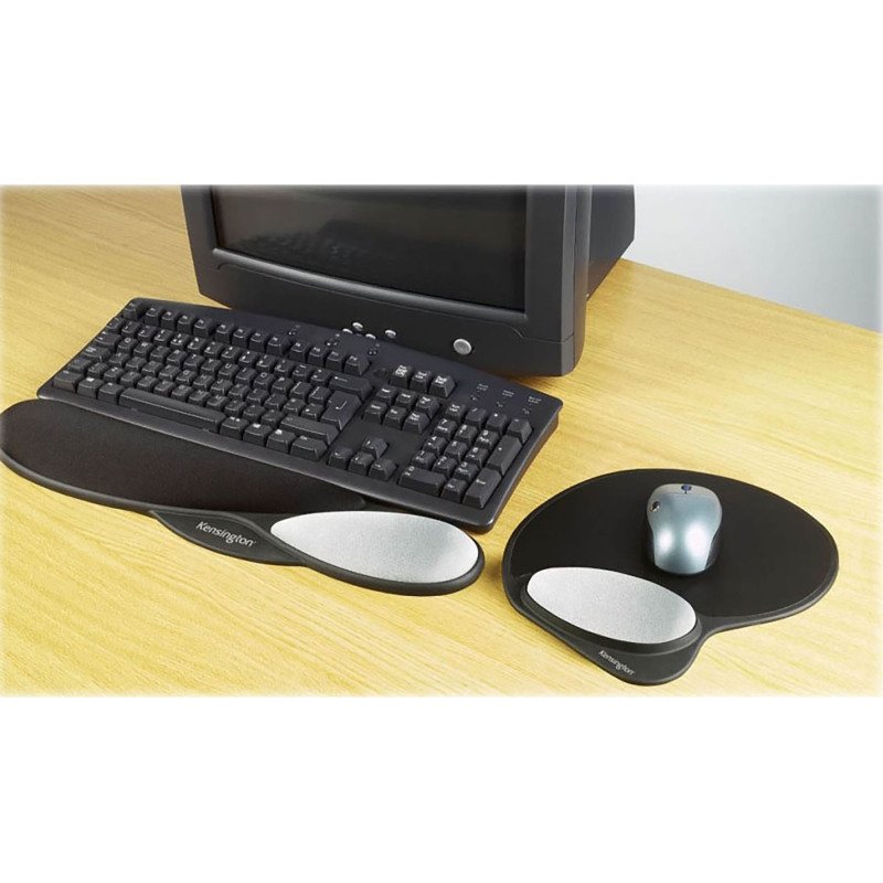 Tapis souris avec repose poignets gel à mémoire de forme