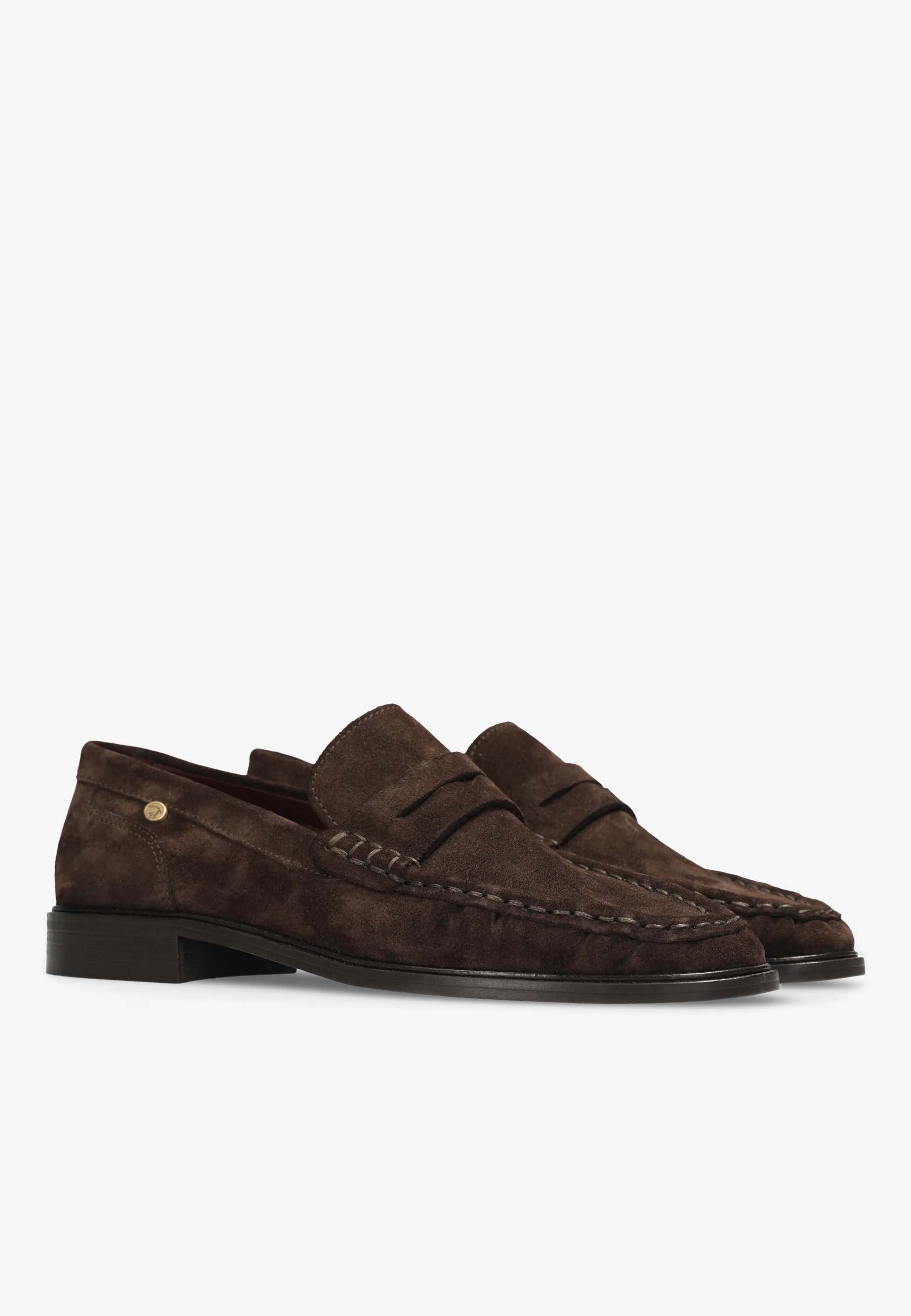 BODIL BEAU Loafer suede Dark Brown
