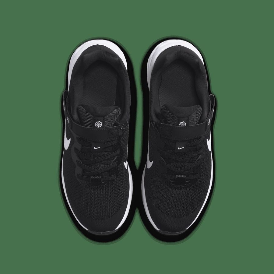 Nike Revolution 6 FlyEase Big Kids' BLACK/WHITE-DK SMOKE GREY