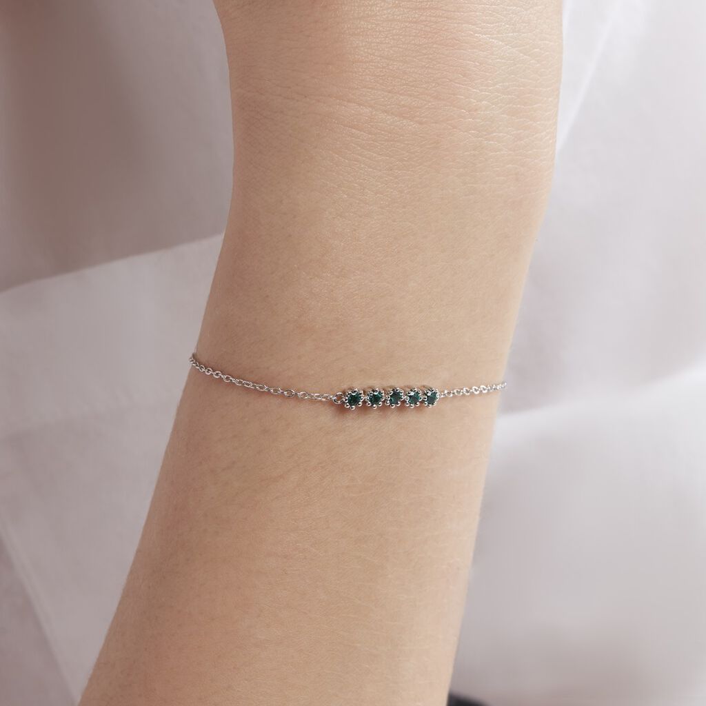 Bracelet Karrie Argent Blanc Oxyde De Zirconium