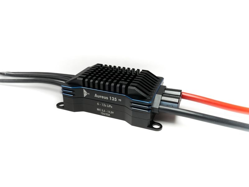 YGE Regler Aureus 135 V2 6-12S LiPo ESC für Flächenmodelle und Flugzeuge
