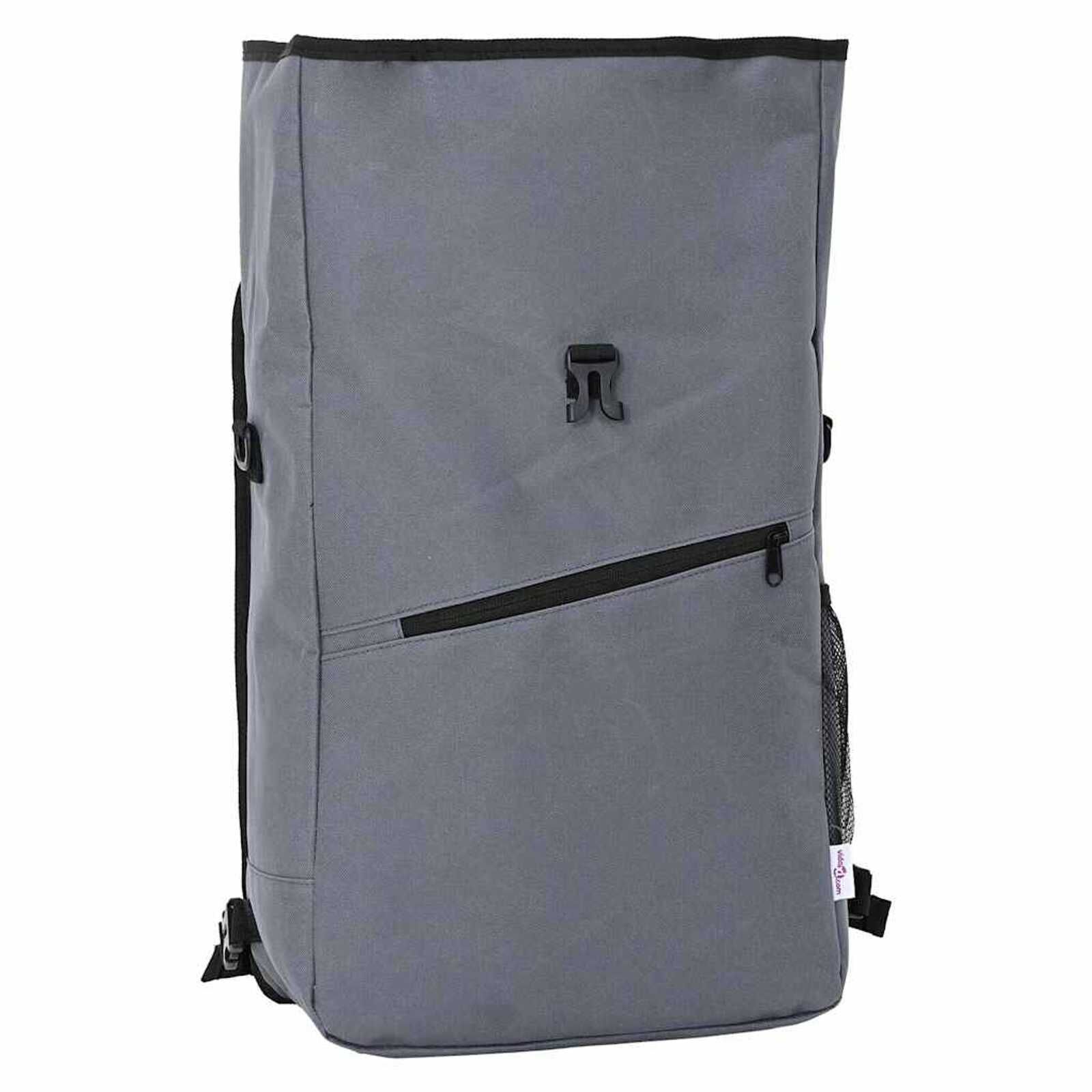 vidaXL Fietstas Grijs 33 x 16 x 48 cm Polyester