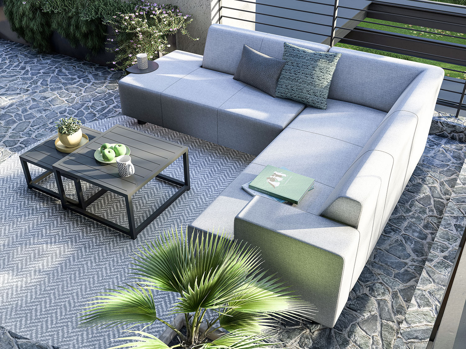 Gartenlounge Dave – aus schnelltrocknendem Quick-Dry-Foam™