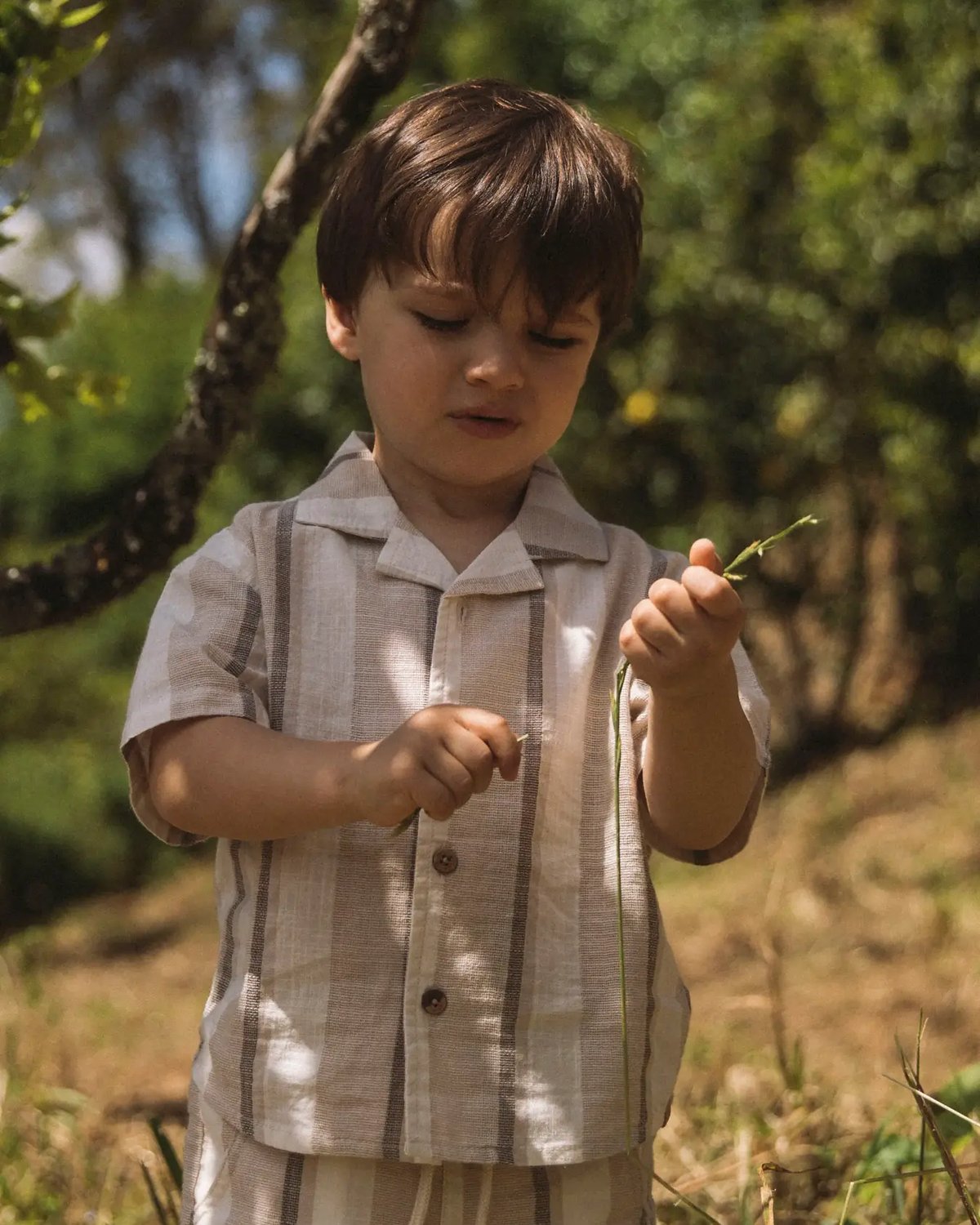 Skjorte Barn Barn – Øko Bomull, Viscose | NMMFIBERT SS LOOSE SHIRT LIL