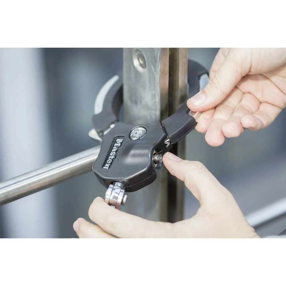 (55cm) Street Cuff 8290 Fahrradschloss 9-gliedriges Velo Handschellenschloss - Silber / Schwarz