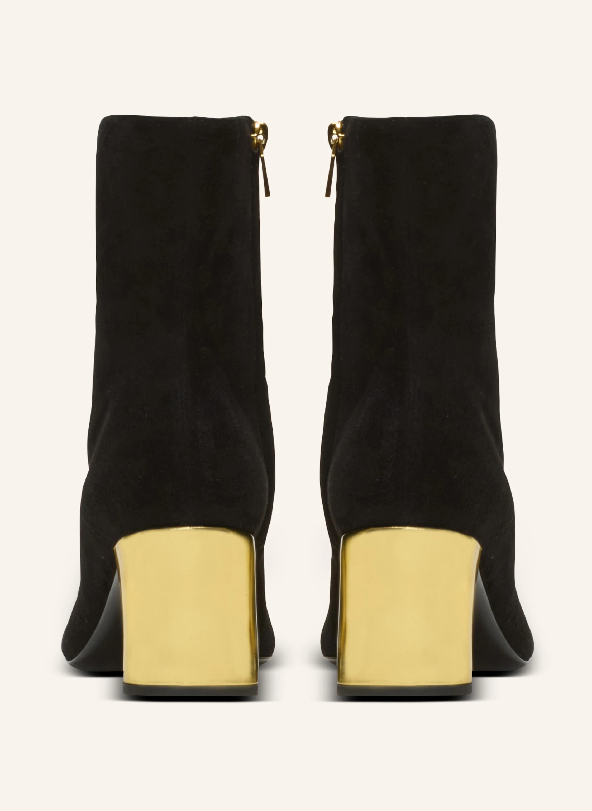 BALMAIN Stiefeletten Edna aus Wildleder und Leder mit „Spiegeleffekt“