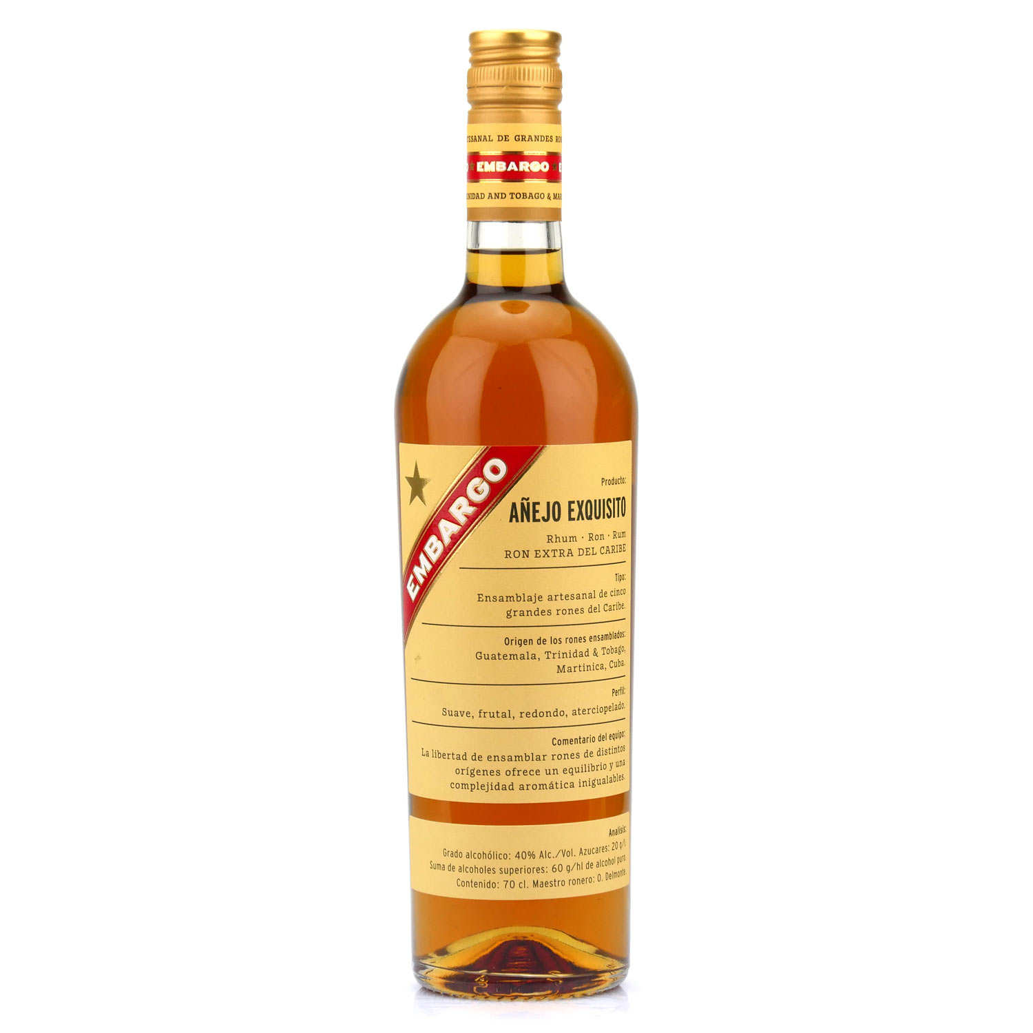 Embargo Anejo Exquisito - Rhum des Caraïbes 40%