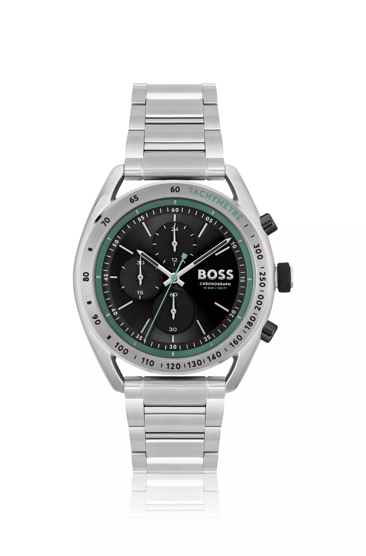 Relógio cronógrafo BOSS Black-Multi-eye com pulseira de elos