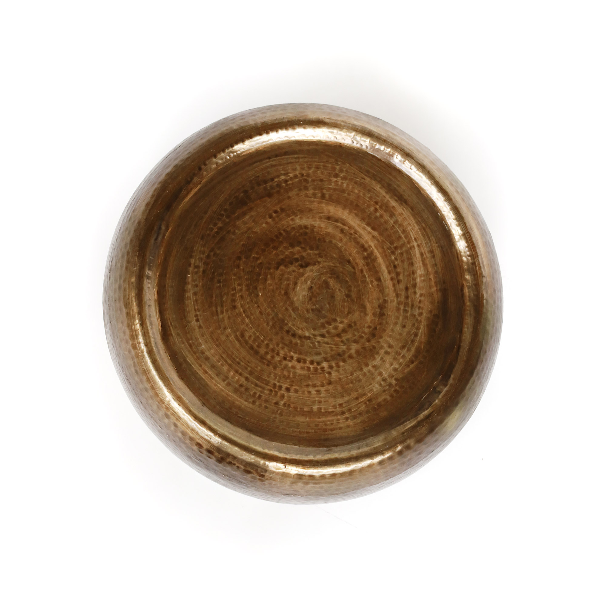 Kaffeetisch 'Laya', messing, Ø 56 cm, H 27 cm von fischer's lagerhaus