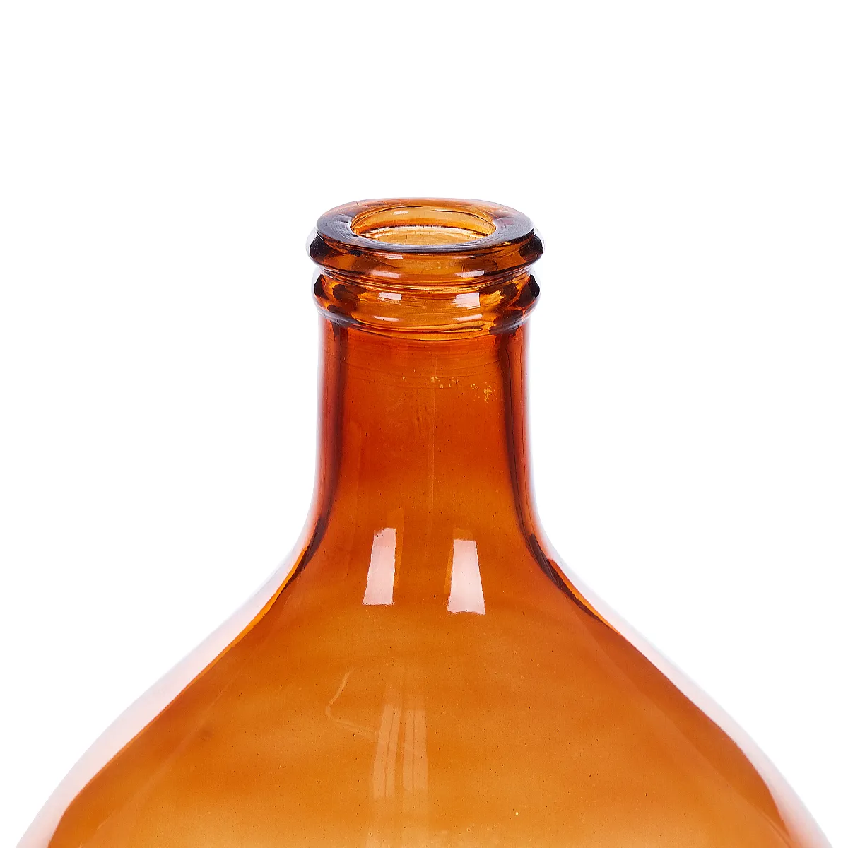 Beliani Vase Chatni - Verre Marron Doré 48 cm