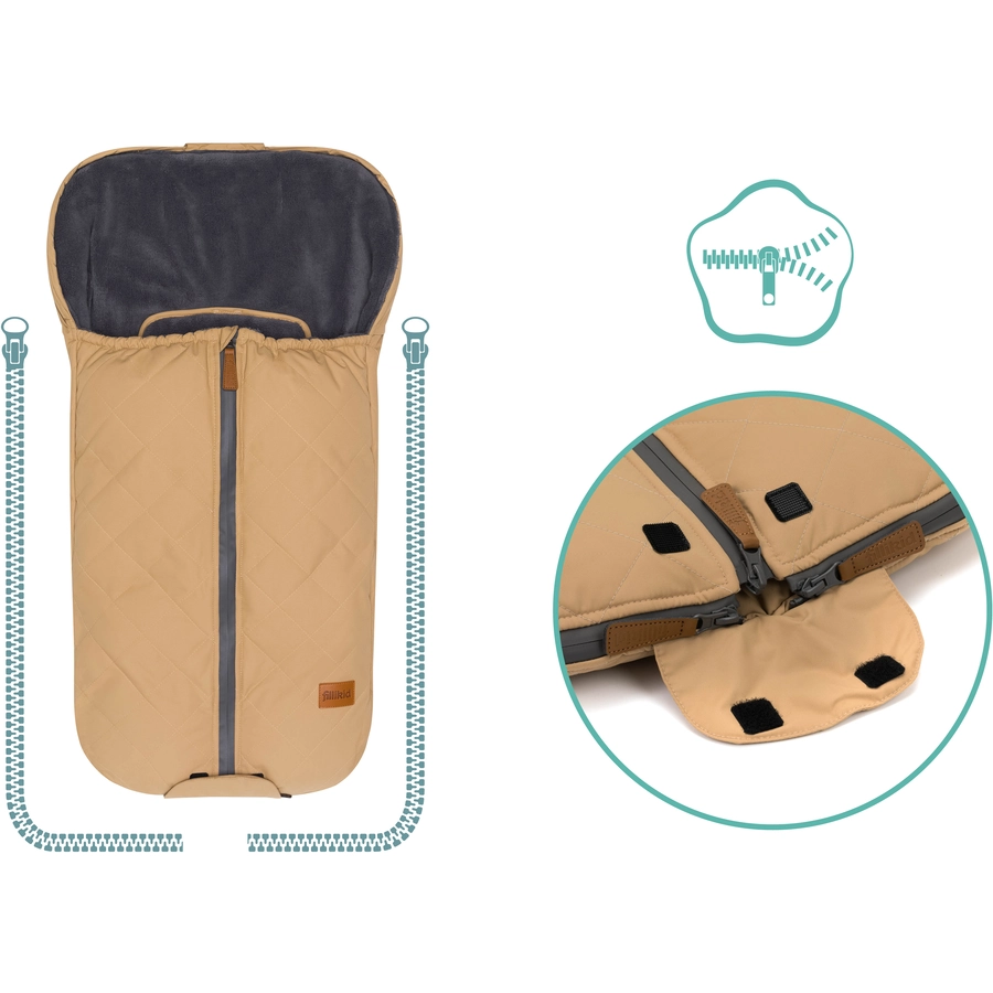 fillikid Winterfußsack Nevado für Babyschale Cappuccino