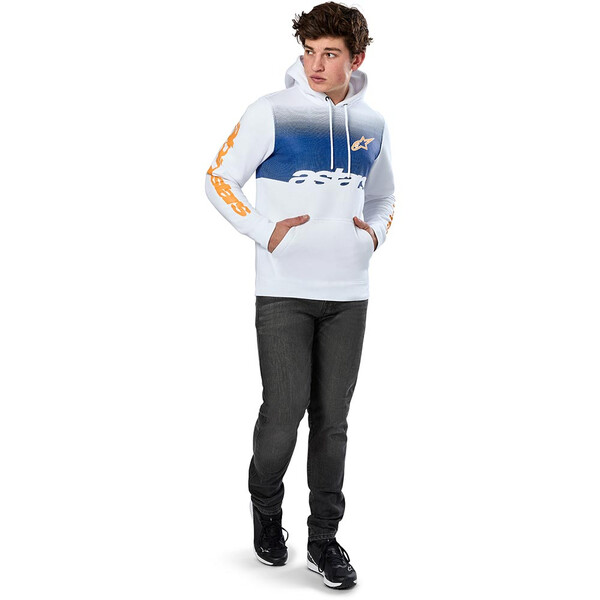 Alpinestars - Sweat à capuche Specter Blanc / Bleu
