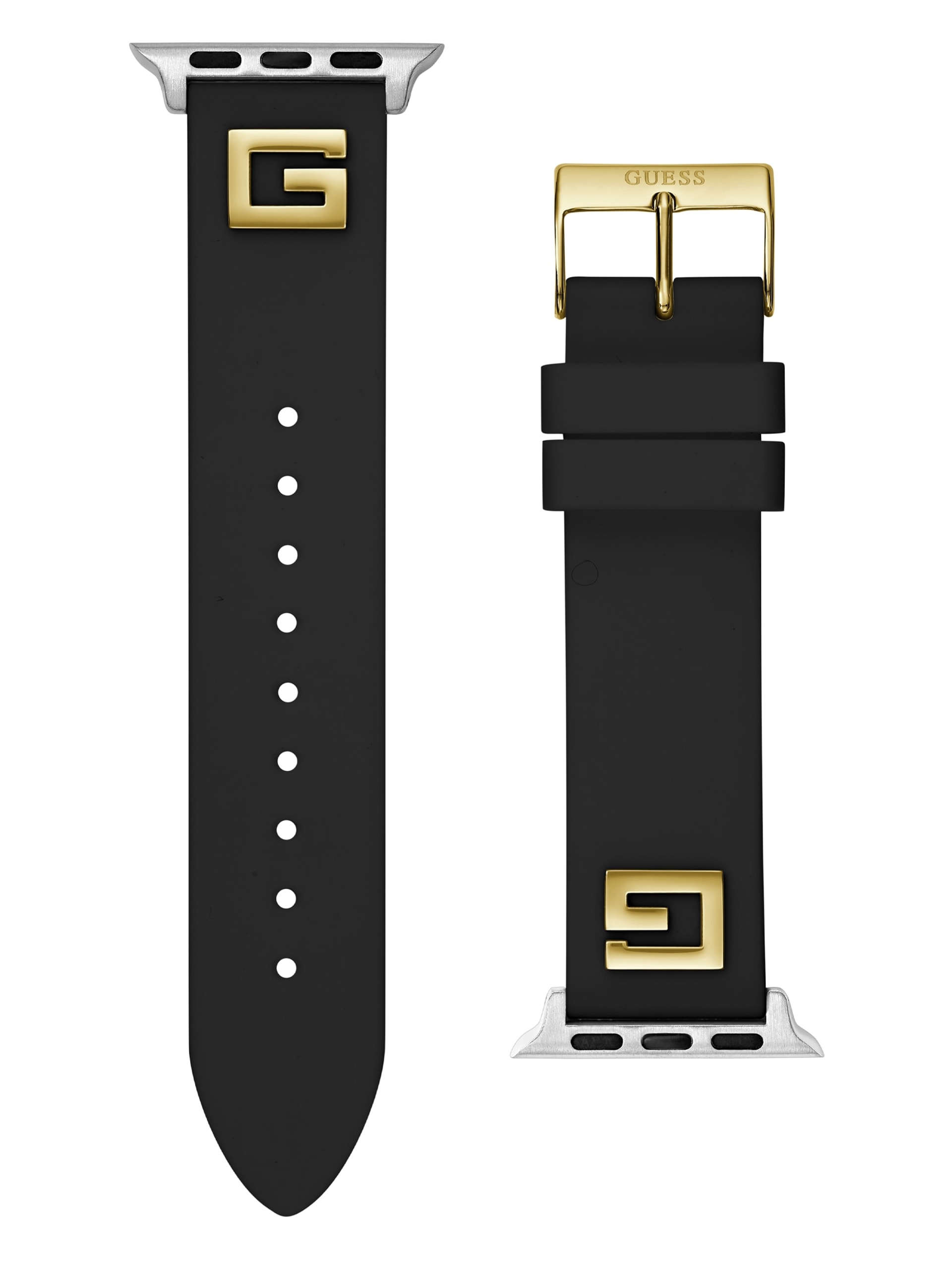 Pulseira de silicone preta de 38 a 40 mm para Apple Watch®