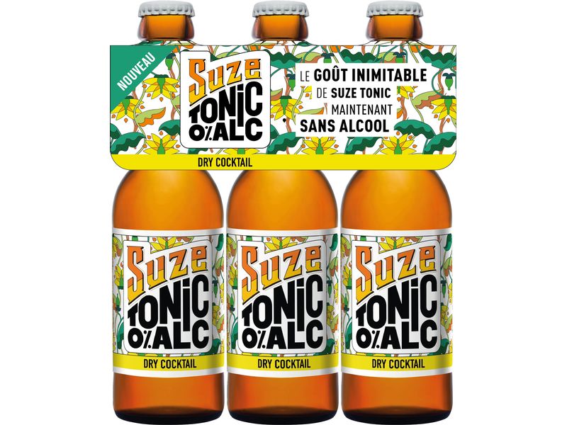 Suze Soft-Drinks Tonic 0% 3 x 0.25 l Kohlensäurehaltiges Getränk ohne Alkohol