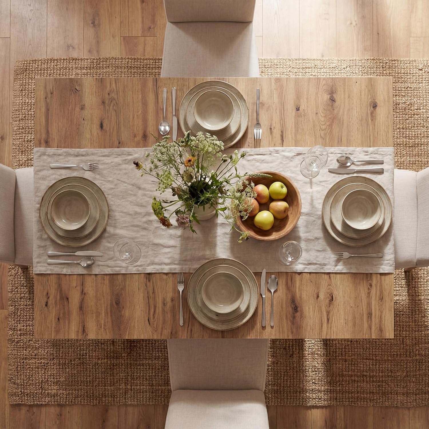 B&D home® LIVIUS Esstisch, ausziehbar 80–120 x 80 cm – moderner Küchentisch in Eichen Optik, platzsparend mit integrierter Aufbewahrung für Einlegeplatten, Holztisch für Küche & Esszimmer