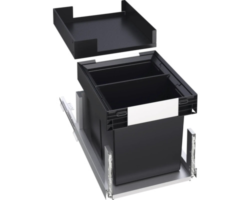 BLANCO Inbouw afvalbak SELECT II 40/2 Combi Aantal vakken 2 13 liter zwart 527854