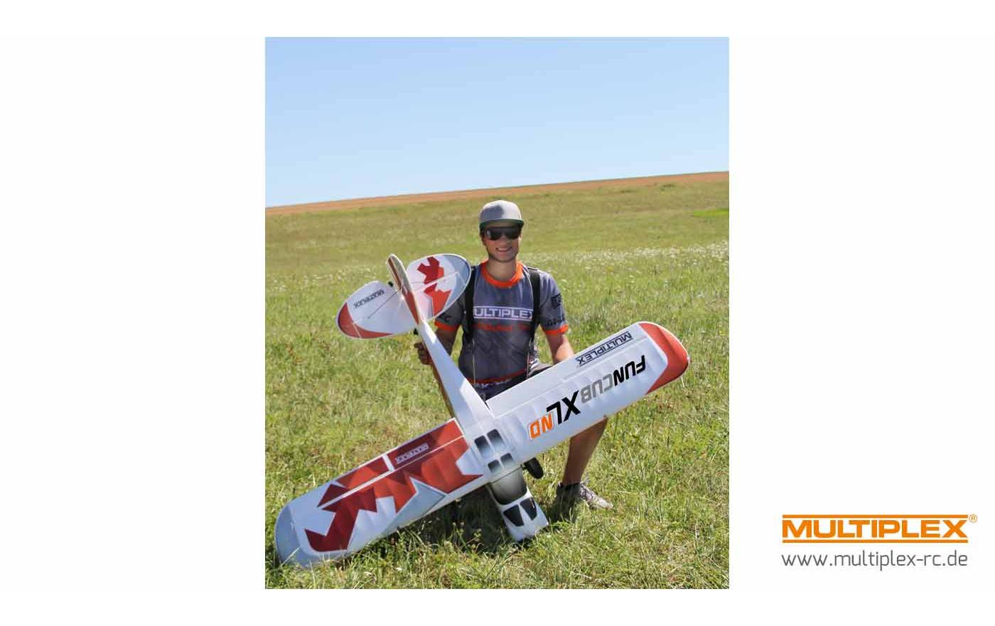 Motorflugzeug FunCub XL ND BK 1700 mm, Bausatz<br>Buschflieger Bausatz aus robustem Elapor