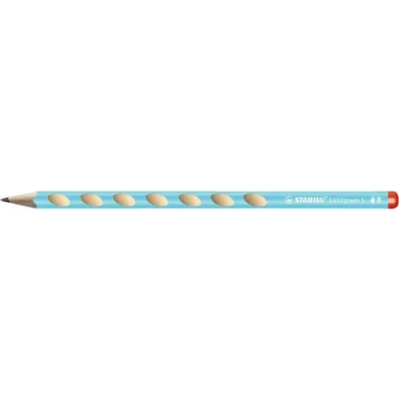 Schul-Set für Rechtshänder - STABILO EASYgraph S in blau - inklusive Spitzer + Radierer