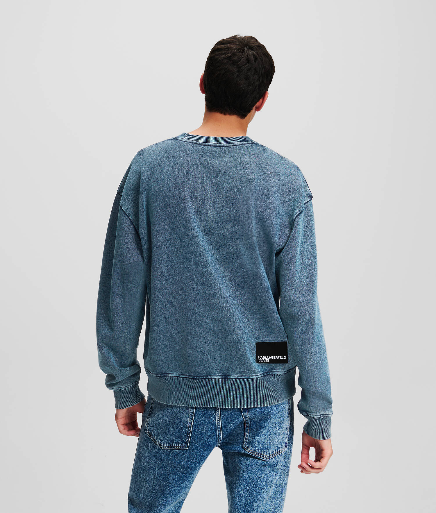 SWEAT-SHIRT EFFET DÉLAVÉ À L'ACIDE KLJ