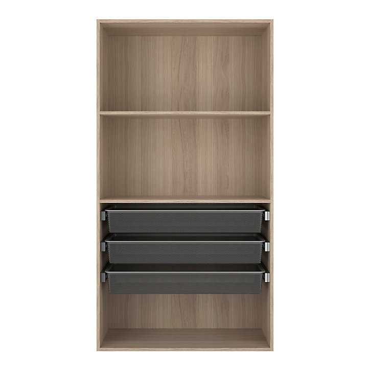 Caisson chêne clair GoodHome Atomia H. 225 x L. 100 x P. 45 cm