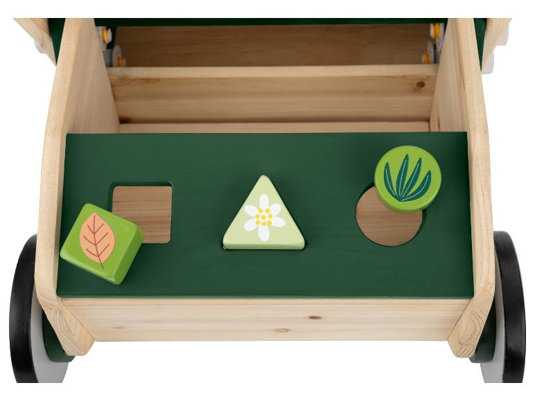 Houten loopwagen