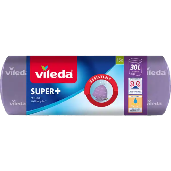 Super+ Duft-Müllbeutel mit Zugband 30 l