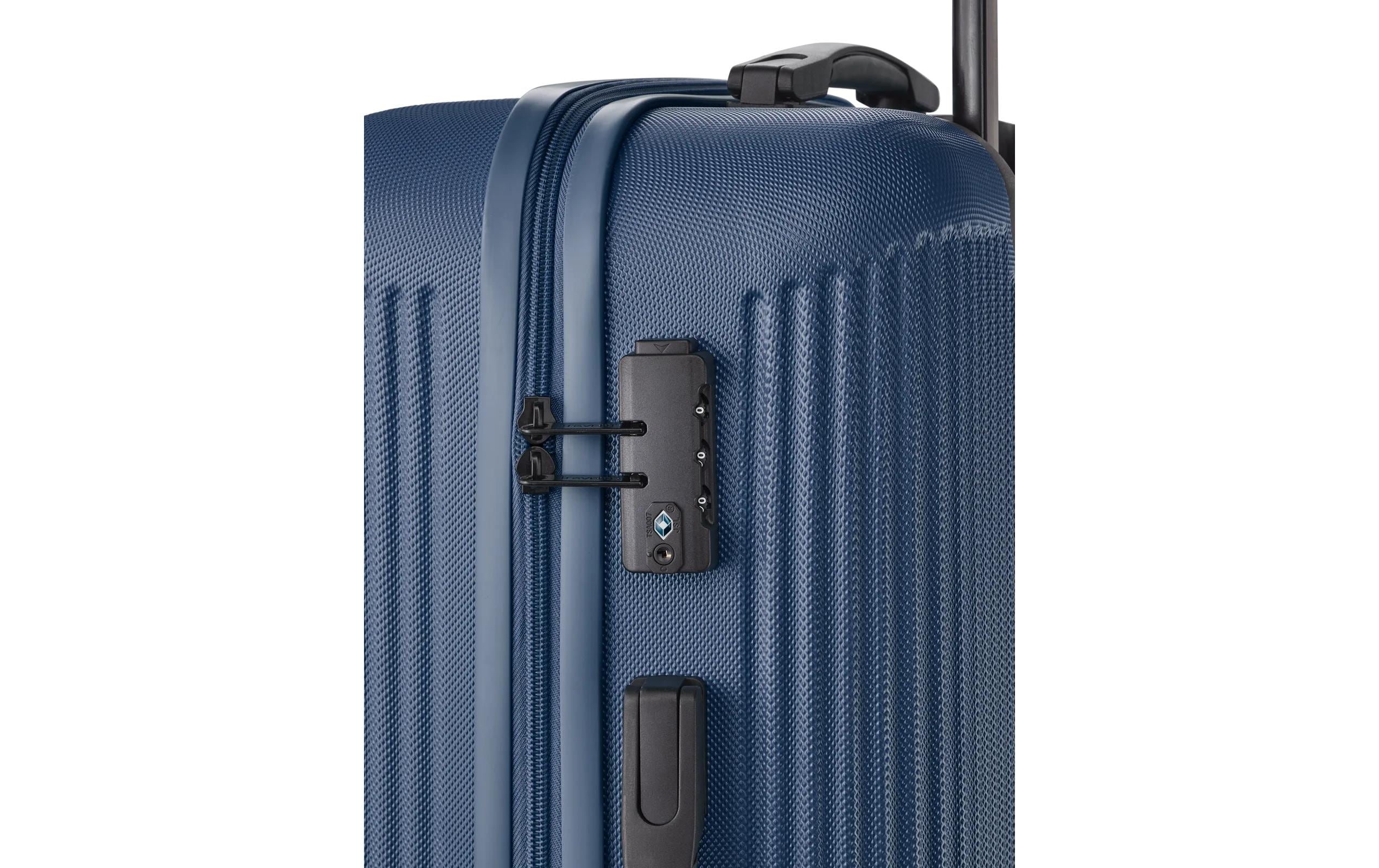Reisekoffer BALI Trolley L Blau4-Rollen Hartschalenkoffer