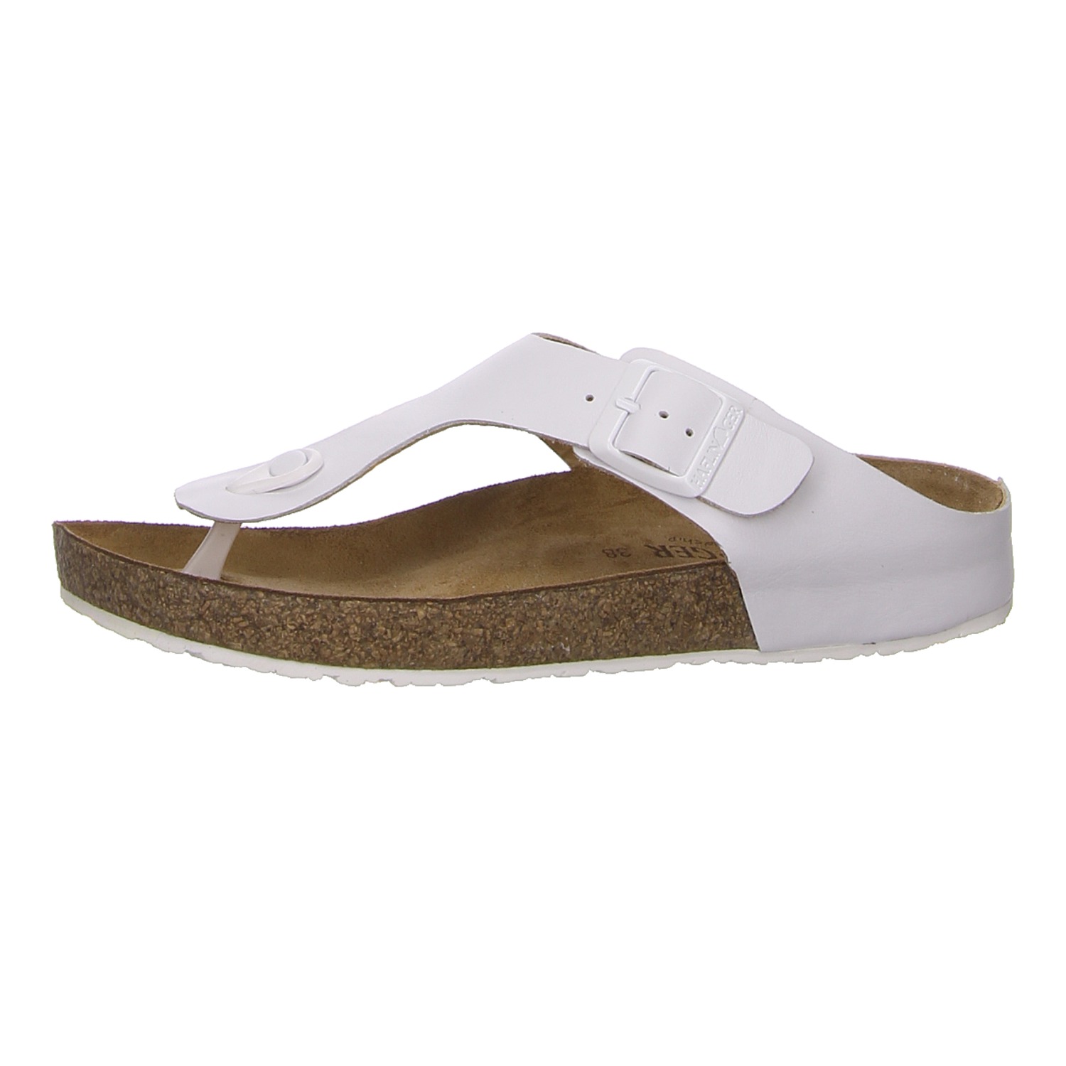 Haflinger Pantolette weiß weiss/weiss kombi