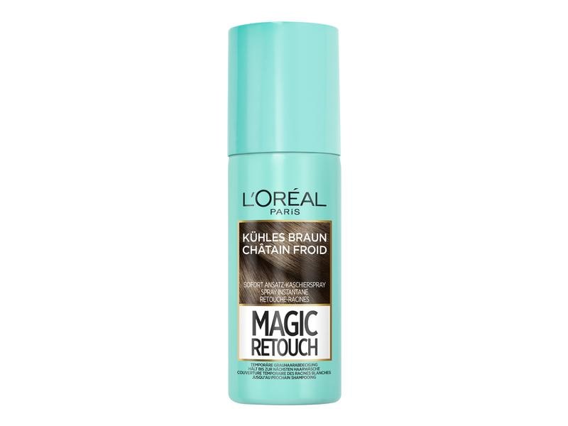 L'Oréal Paris Haaransatz-Spray Magic Retouch Kühles Braun Kaschiert den grauen Haaransatz in nur 3 Sekunden