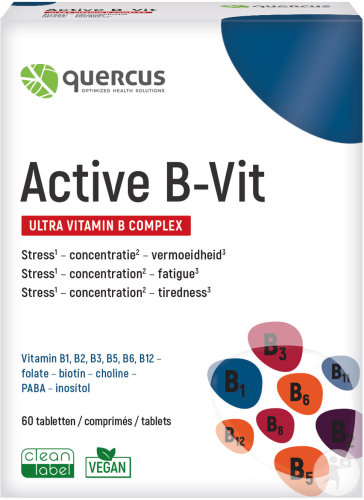 Quercus Active B-Vit Complexe de Vitamines B 60 Comprimés