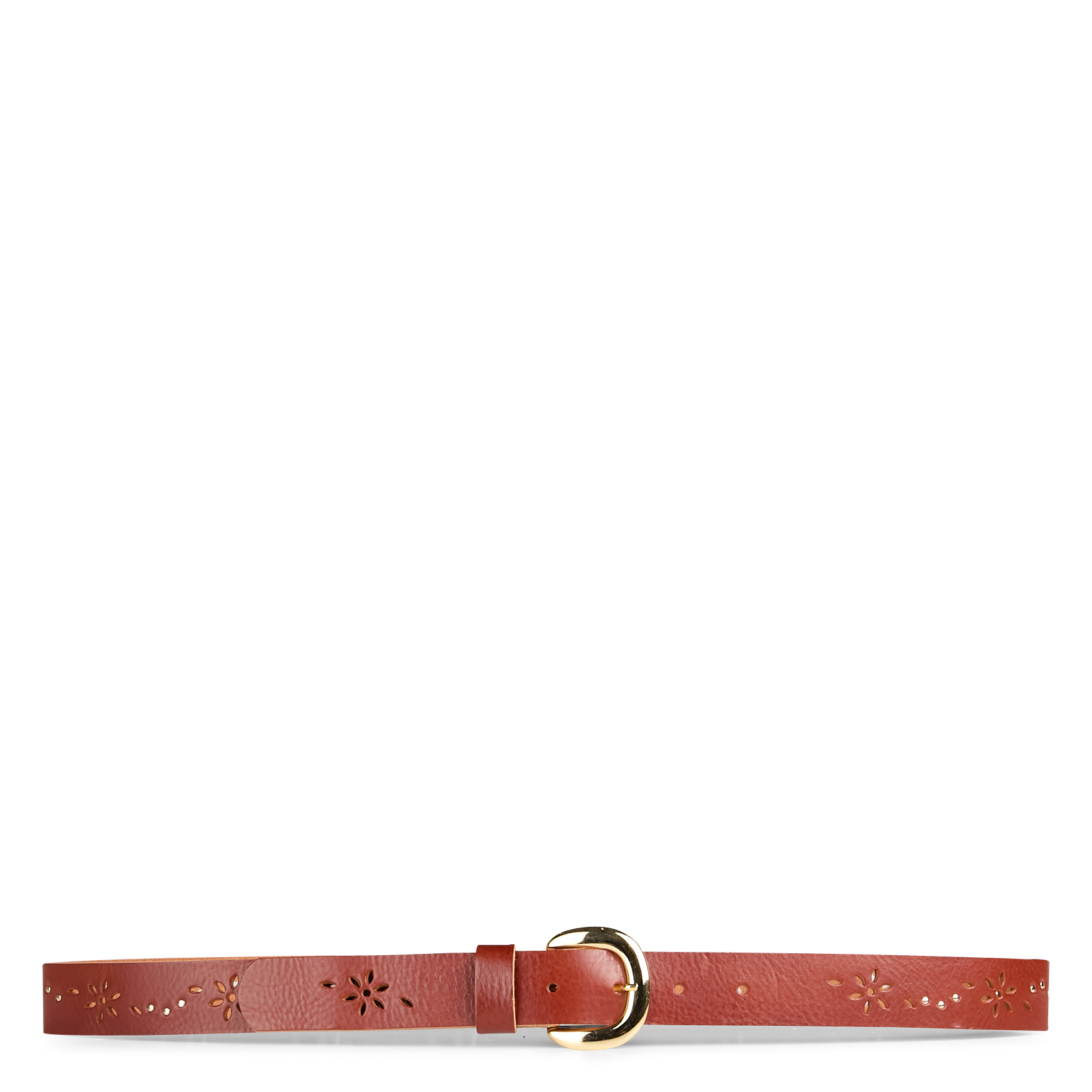 NEVA - Ceinture en cuir | Orange