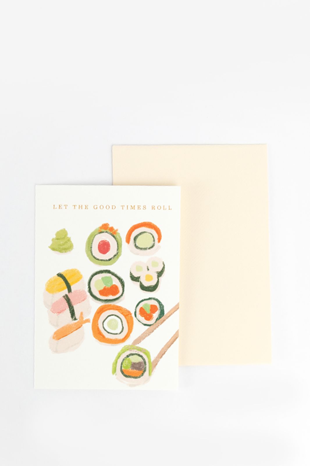 Postkaart sushi rolls