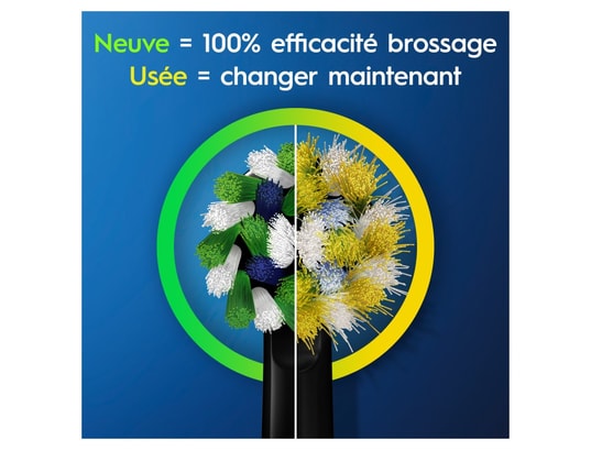 ORAL B - Oral-b - pro 3 avec etui de voyage - noires - 2 brosses à de...