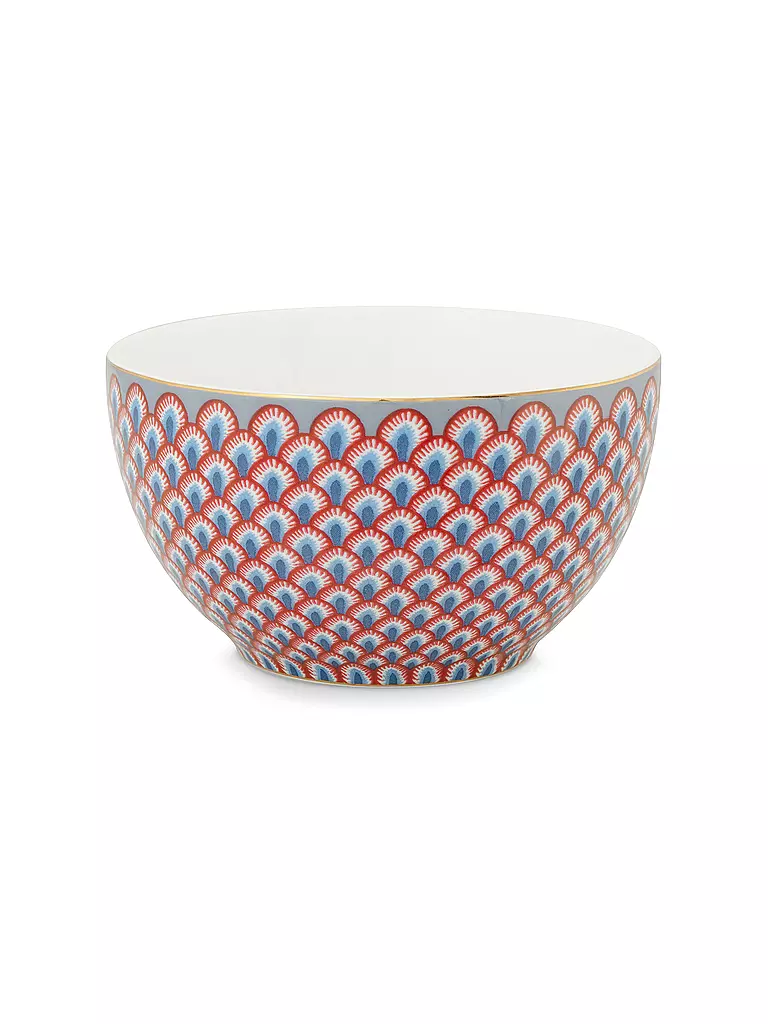 PIP STUDIO Schale 9,5cm FLOWER FESTIVAL Red Light Blue hellblau