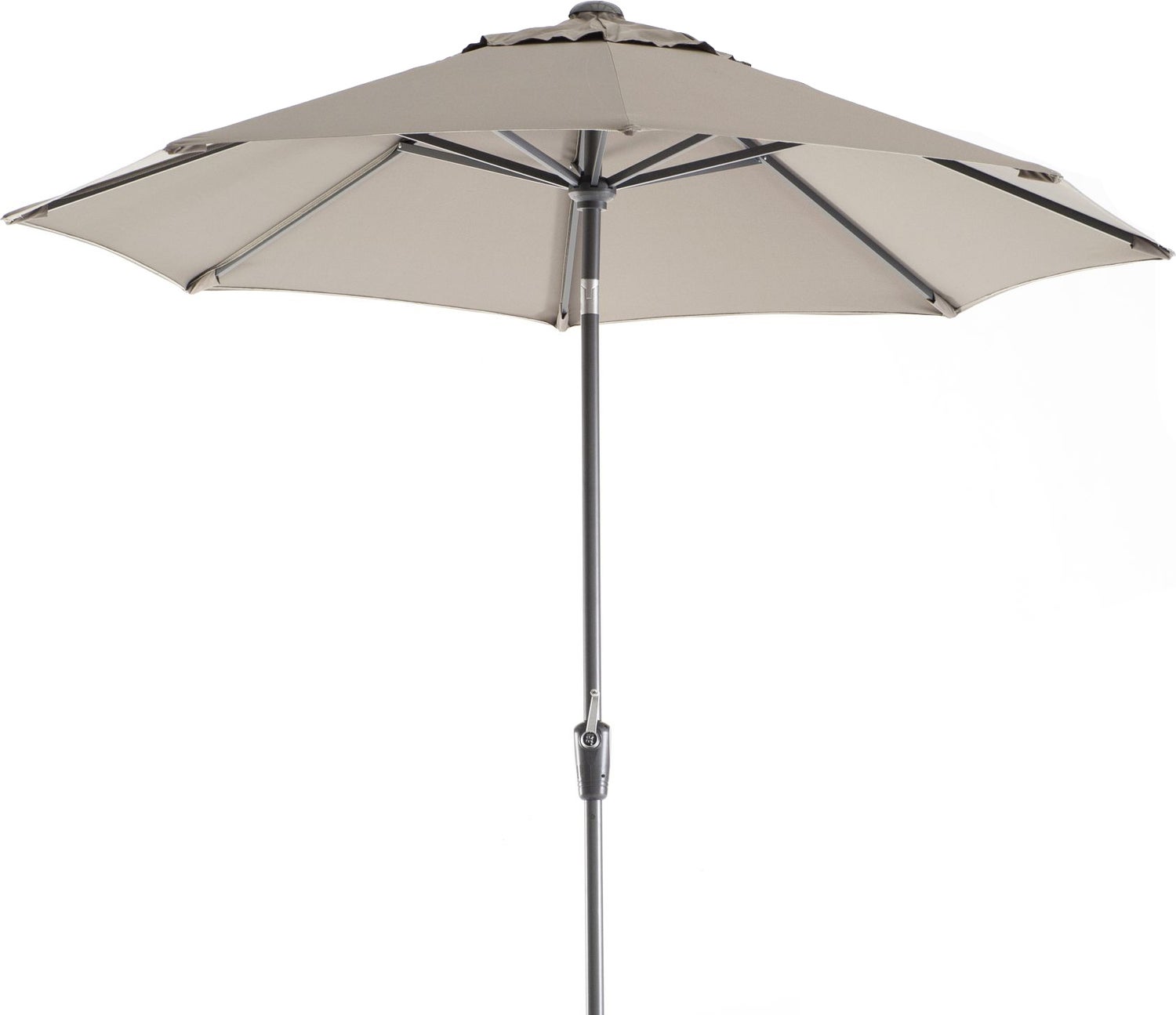 Intratuin parasol Trinidad taupe 80+UV D 250 cm