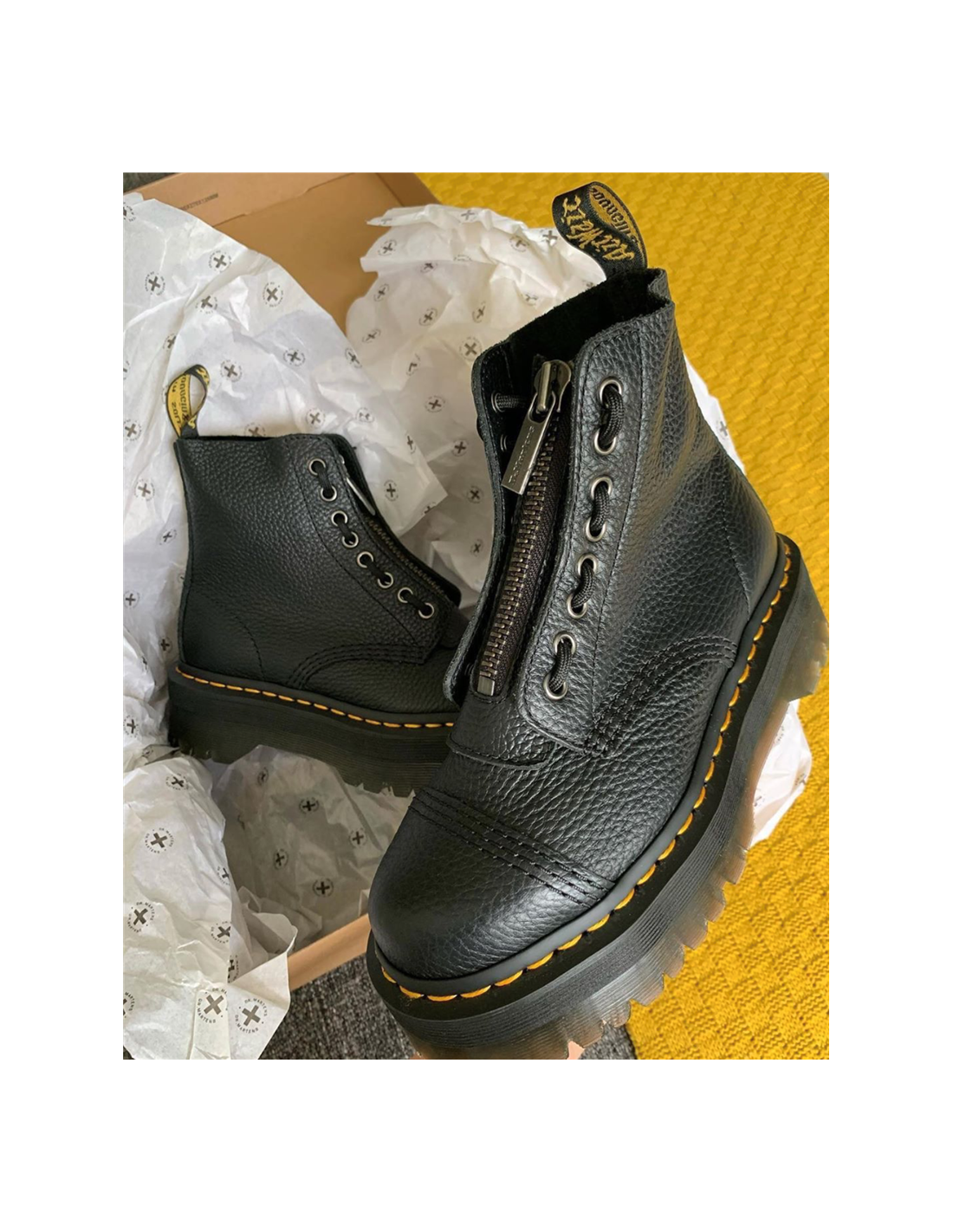 dr martens sinclair black milled nappa