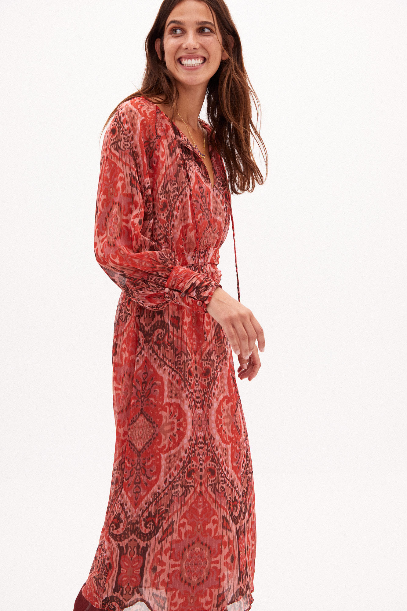 Vestido midi estampado Brenda - Vários modelos
