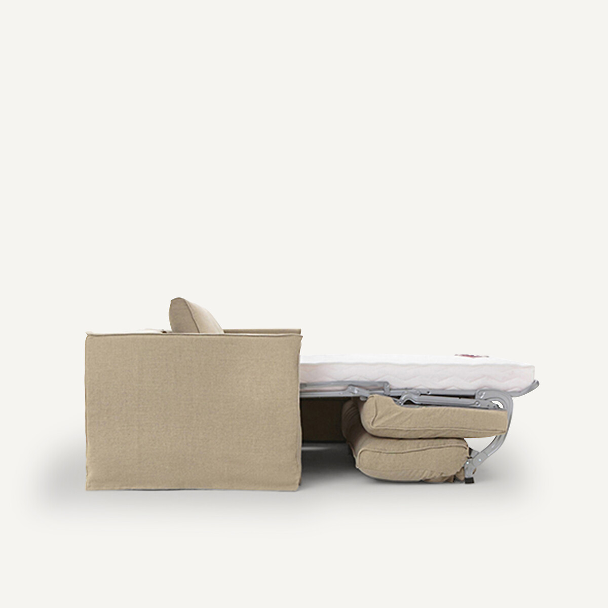 AM.PM<br>Sofá de canto conversível. Linho resistente com lavagem stonewashed, Camille