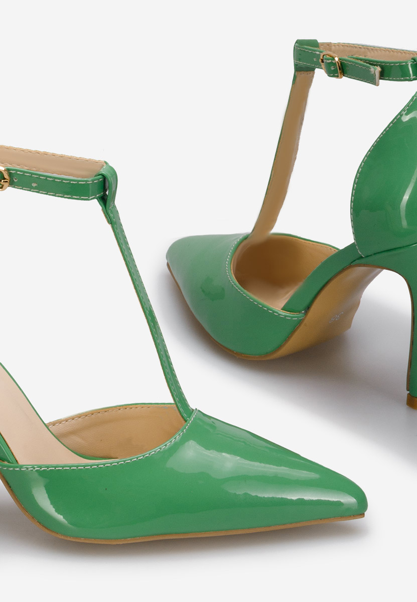 Chaussures à talon verts Anyara