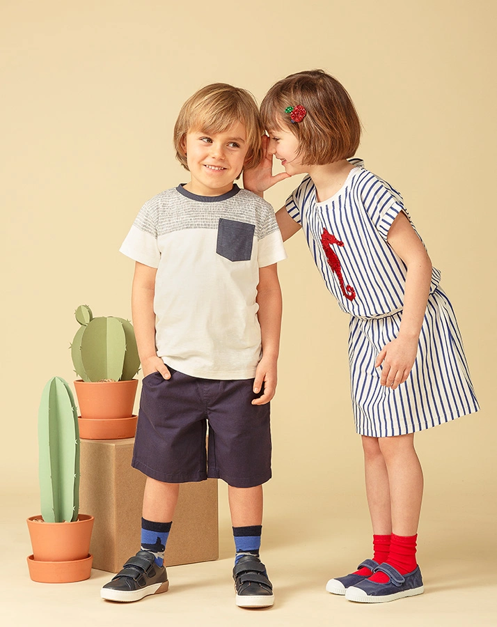 Bermuda-Shorts HUEY WOVEN in blue