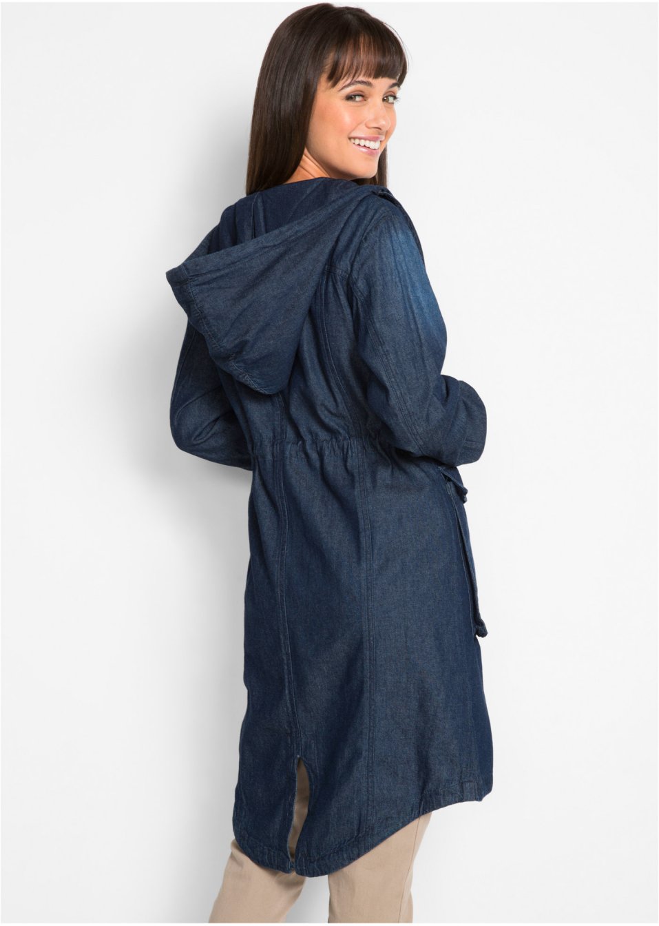 Parka en coton jean