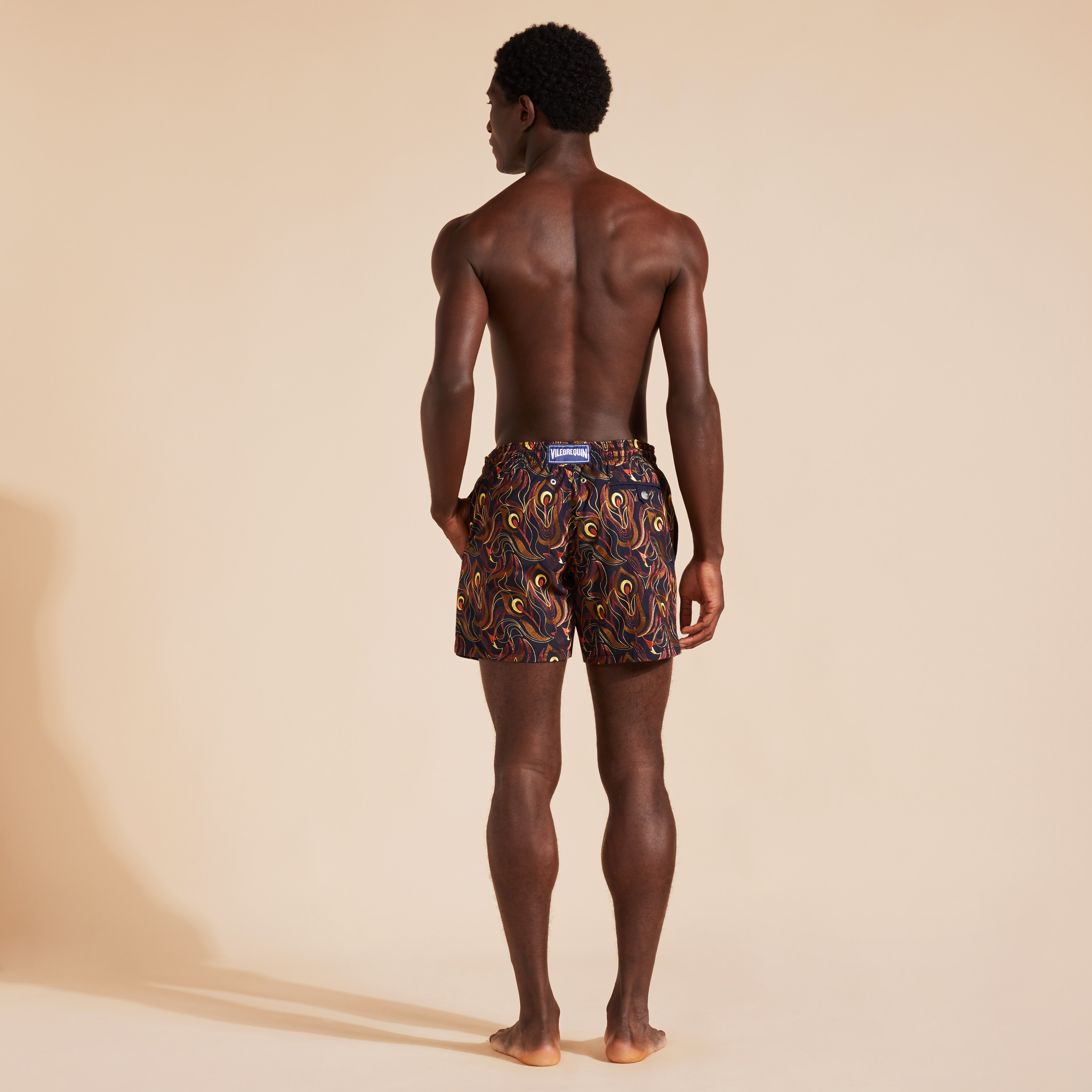Maillot de bain homme Brodé Paon Paon - Edition Limitée | Site Vilebrequin | MISAC633