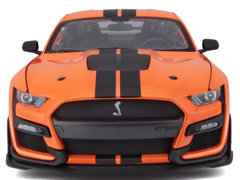 Maisto Sportwagen Ford Mustang Shelby GT500 2020 1:18, Oran Sammlermodell im Massstab 1:18