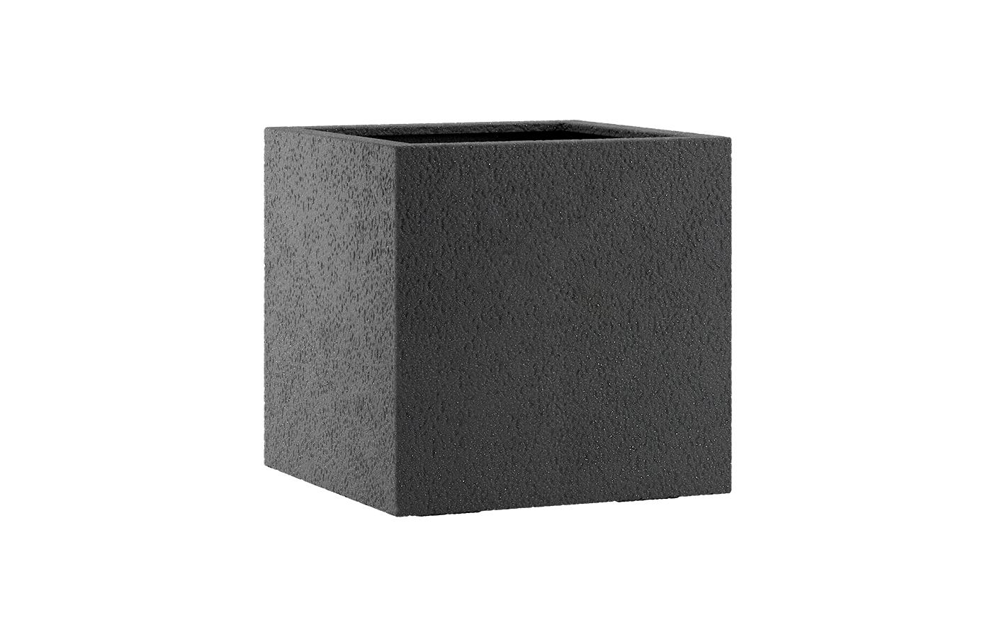 Blumentopf Lisburn, 47 cm, Schwarz<br>Blumenkübel für den Innen- und Aussenbereich