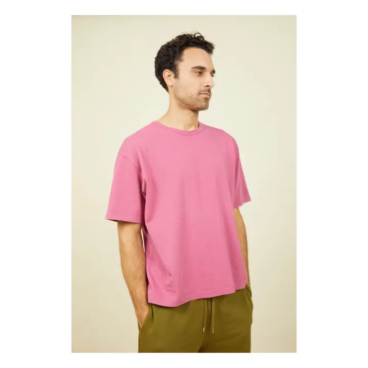 SMALLABLE BASICS T-Shirt Oversize Homme Coton Bio | Vieux Rose